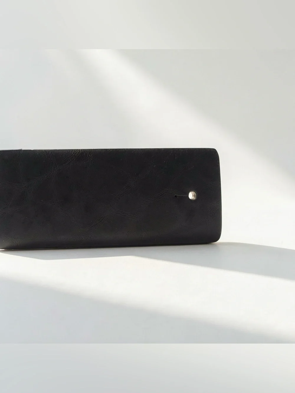 Black faux leather belt with silver dripping metal detail , metal removable